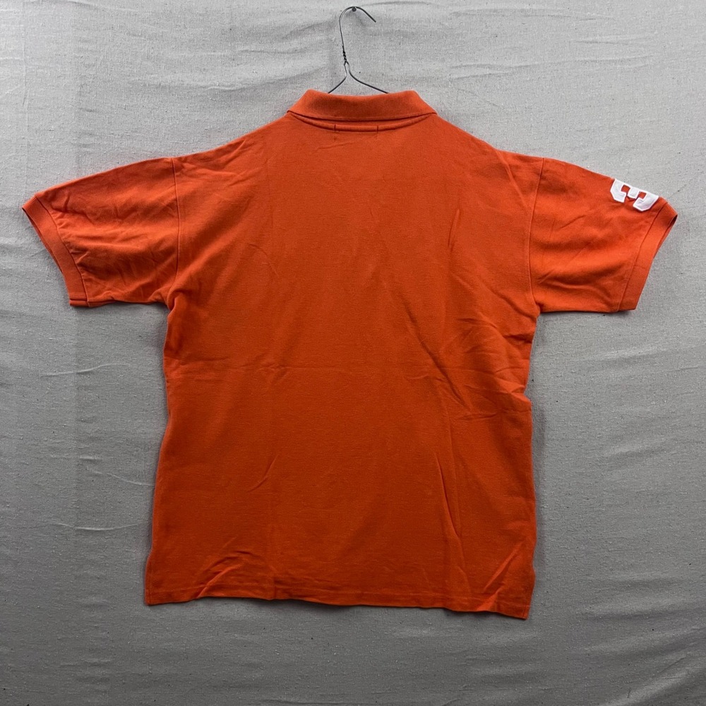 Polo Ralph Lauren Polo Shirt Mens L Orange Big Pony Short Sleeve Cotton Pique - Picture 3 of 5